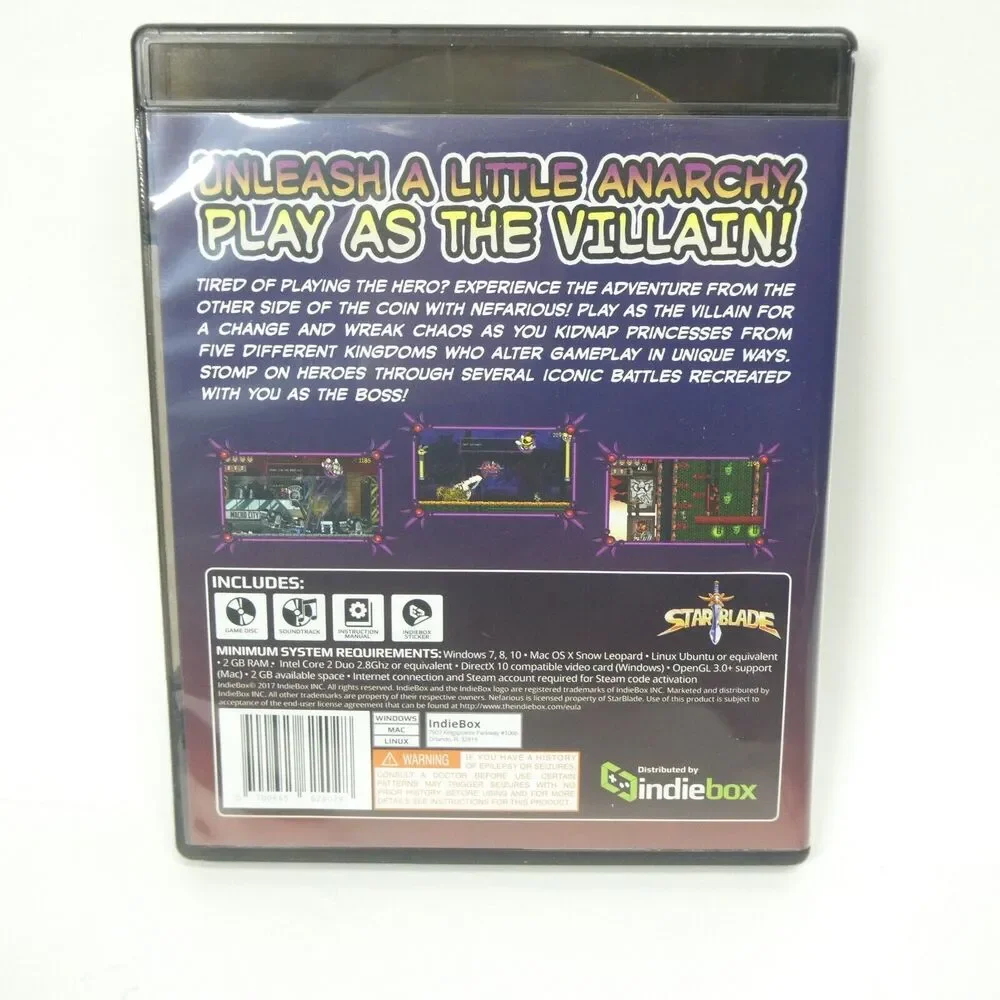 Nefarious Star Blade PC Game Indiebox 2017
